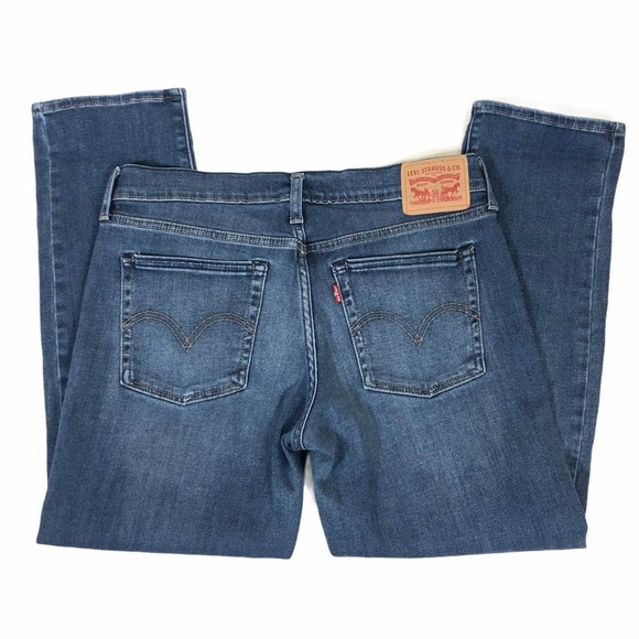 Levi’s Boyfriend Jeans Ripped Knee Cropped Size 28 - Picture 7 of 10